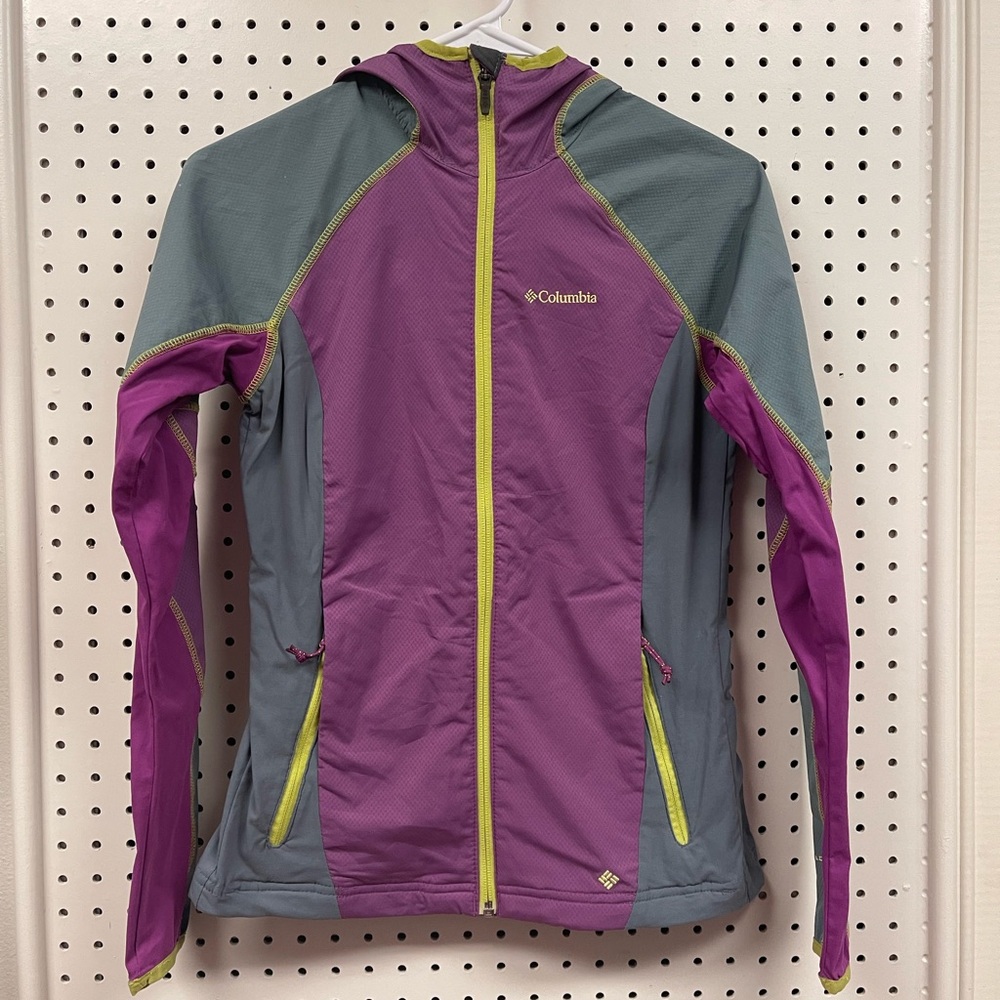 Columbia Violet and Gray Performance Jacket
